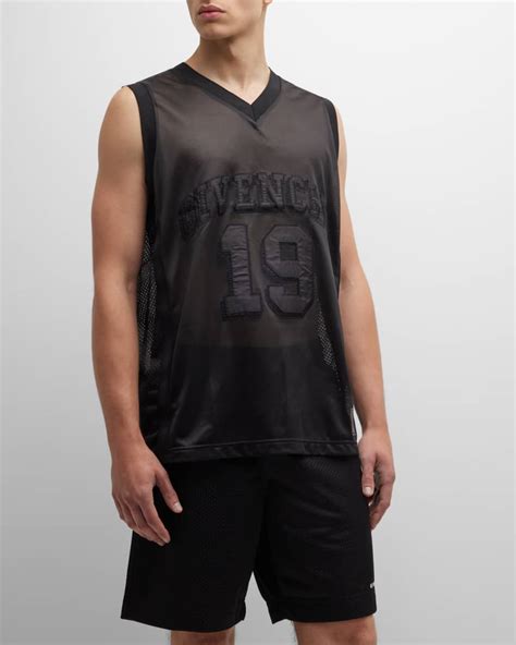 givenchy basketball tank top|Givenchy Men's Mesh Basketball Tank Top .